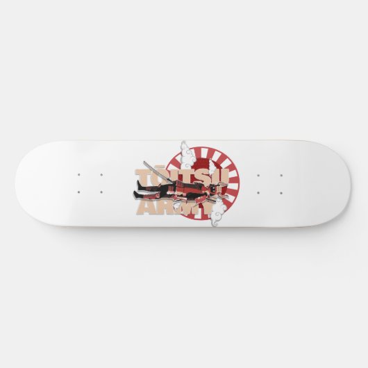 Toitsu Army Red Samurai Skateboard (Horizontal)