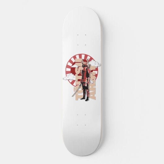 Toitsu Army Red Samurai Skateboard (Vorderseite)