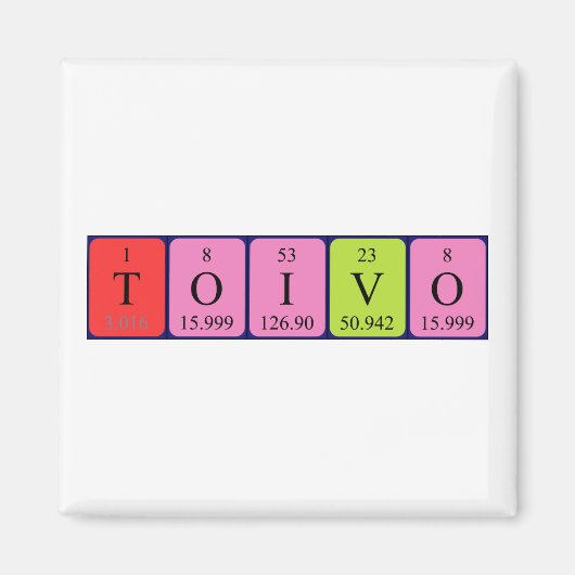 Toivo-Periodenmagnet Magnet (Vorne)