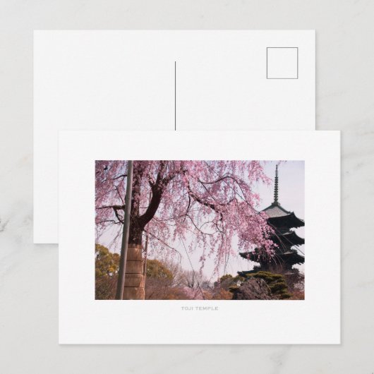 Toji Temple Postkarte (Vorne/Hinten)
