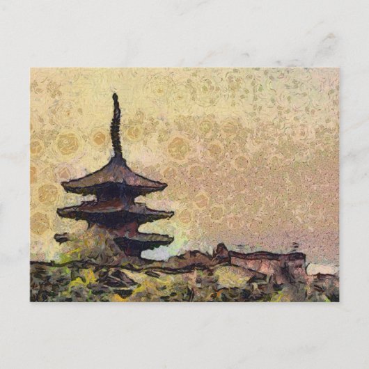 Toji Tower Art Postkarte (Vorderseite)