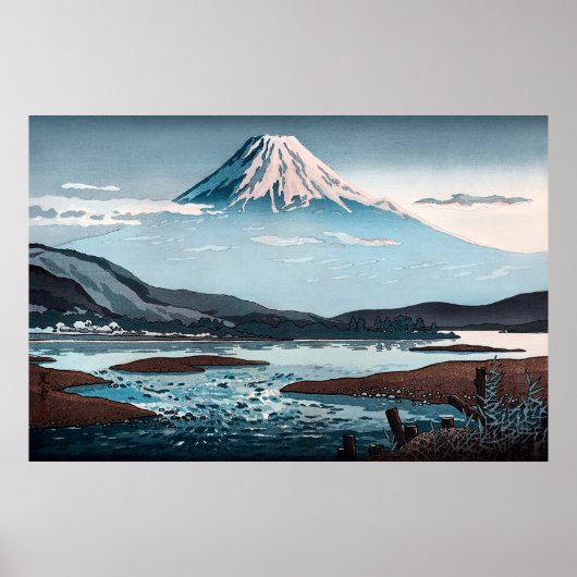 Tokaido Fujikawa von Tsuchiya Koitsu Poster (Vorne)