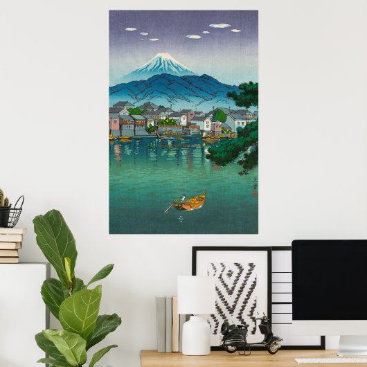 Tokaido Numazu Harbour von Tsuchiya Koitsu Poster (Heimbüro)