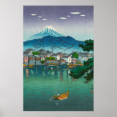 Tokaido Numazu Harbour von Tsuchiya Koitsu Poster (Vorne)