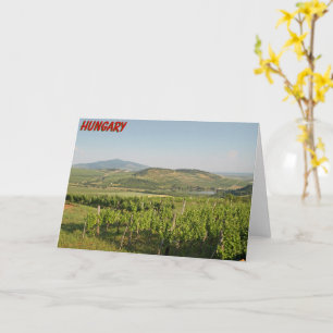 Tokaj Weinberge, Ungarn Karte
