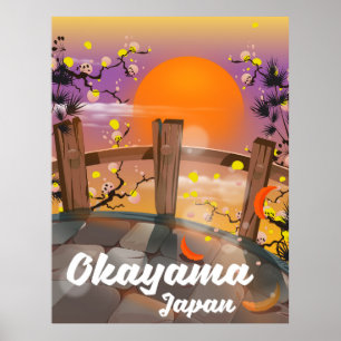 Tokama japanisches Blütenposter. Poster