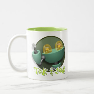 TokBOT & JokBOT-Tasse Zweifarbige Tasse