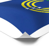 Tokelau Flag Poster Print (Ecke)