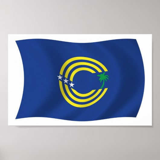 Tokelau Flag Poster Print (Vorne)