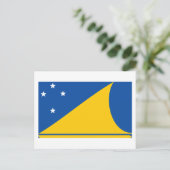 Tokelau-Flagge Postkarte (Stehend Vorderseite)