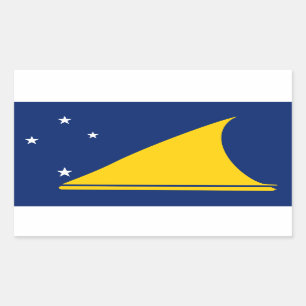 Tokelau-Flagge Rechteckheber Rechteckiger Aufkleber