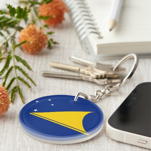 Tokelau-Flagge Schlüsselanhänger (Vorderseite rechts)