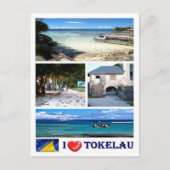 Tokelau - I Liebe - Postkarte (Vorderseite)