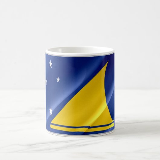 Tokelau - Waving Flag - Kaffeetasse (Mittel)