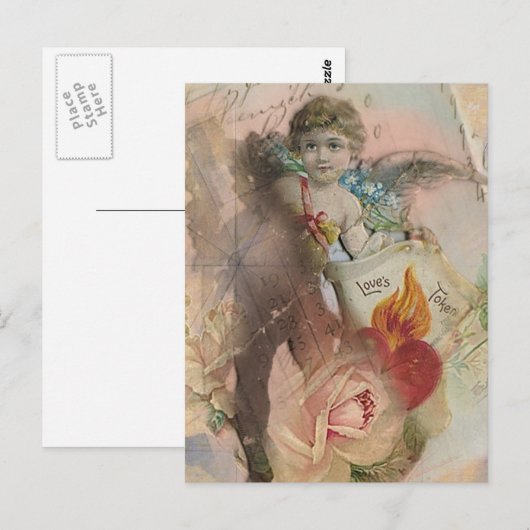 Token der Liebe Postkarte (Vorne/Hinten)
