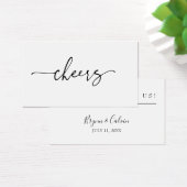 Token-Karte für den Empfang eines Hochzeitstickets (Schreibtisch)