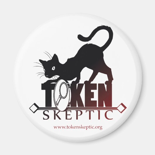 Token Skeptic Podcast Magnet (Vorne)