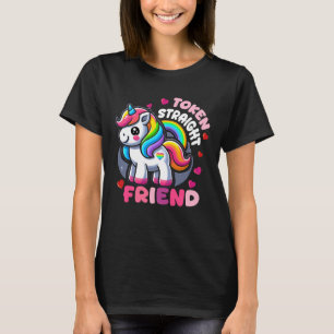 Token Straight Freund Lustig Slang Queer Verbündet T-Shirt