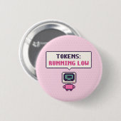 Tokens: Lustig Niedrig KI Pixel Button (Vorne & Hinten)