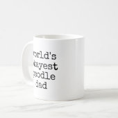 Tokest Poodle Vater Funny Poodle Eigentümer Kaffeetasse (Vorderseite Links)