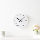 Toki Pona Clock Runde Wanduhr (Zuhause)