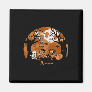 Tokidoki Halloween Ghouls spielen im Friedhof Magnet