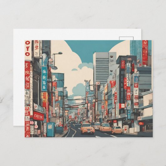 Tokio (1) postkarte (Vorne/Hinten)