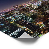 Tokio City at Night - Japan Poster (Ecke)