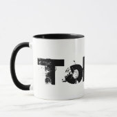 Tokio - Cooler Schwarz-Weiß-Stil Tasse (Links)