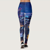 Tokio in der Nacht Leggings (Rückseite)