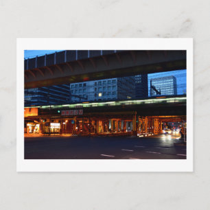 Tokio in der Nacht Postkarte