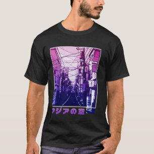Tokio Japan Ästhetik Vaporwave Japanisch 90er Stra T-Shirt