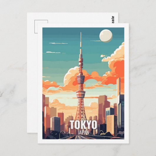 Tokio Japan Berühmte Reiseziele Postkarte (Vorne/Hinten)
