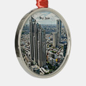 Tokio, Japan City Ornament Aus Metall (Rechts)