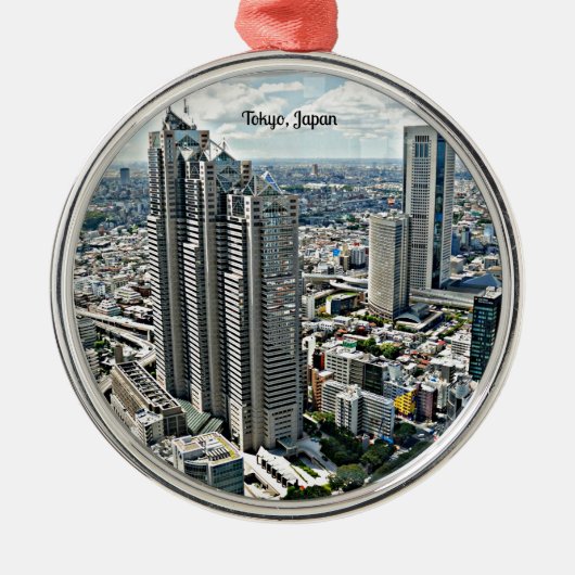 Tokio, Japan City Ornament Aus Metall (Vorne)