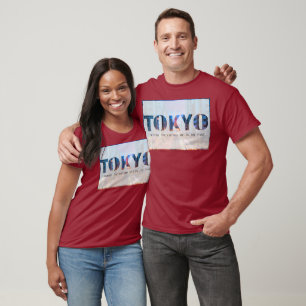 Tokio Japan Cityscape - Wo die Zukunft auf die tri T-Shirt