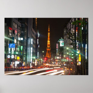 Tokio, Japan. Der Tokyo Tower ist ein Kommunikatio Poster