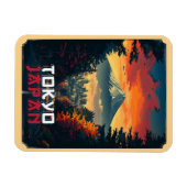 Tokio, Japan: Fuji und Stadtbild Magnet (Horizontal)