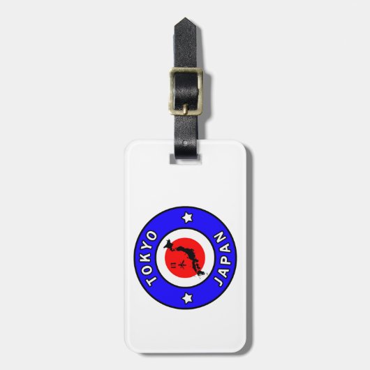 Tokio Japan Gepäckanhänger (Vorderseite vertikal)
