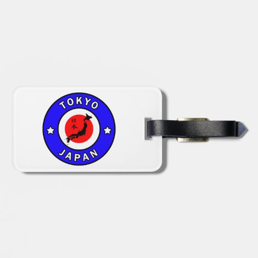Tokio Japan Gepäckanhänger (Rückseite horizontal)