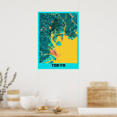 Tokio - Japan Gloria City Map Poster (Küche)