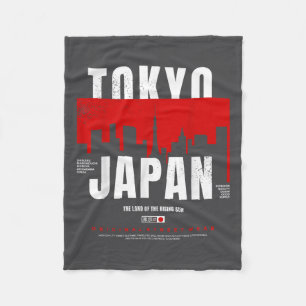 Tokio Japan Land der aufgehenden Sonne Original St Fleecedecke