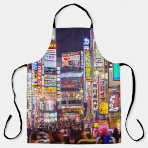 TOKIO, JAPAN - MÄRZ 14, 2014: Zeichen in dichtem A Schürze