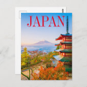 Tokio Japan | Mount Fuji Postcard Postkarte (Vorne/Hinten)