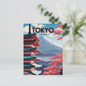 Tokio Japan Nostalgie Postkarte (Stehend Vorderseite)