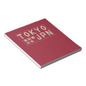 Tokio, Japan Notizblock (angewinkelt)