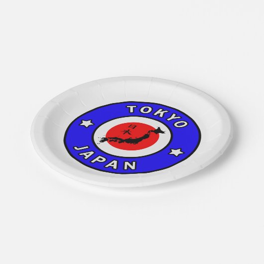 Tokio Japan Pappteller (Schrägansicht)