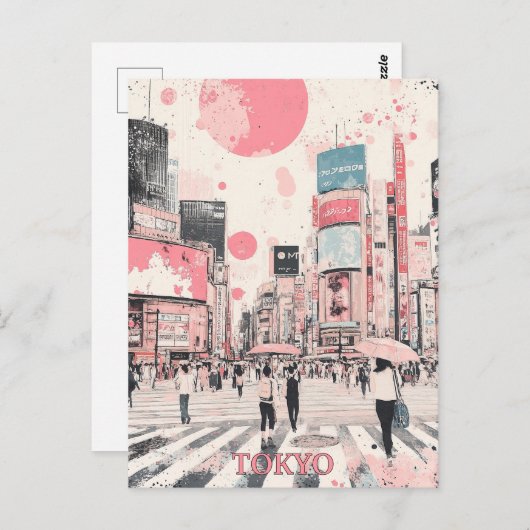 Tokio Japan Postkarte (Vorne/Hinten)