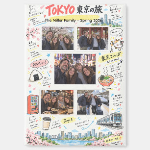 Tokio Japan Reise 5 Foto Collage Reise Zine Memor Magnet
