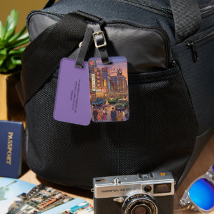 Tokio Japan Reise Kunst Vintage Personalisieren Gepäckanhänger